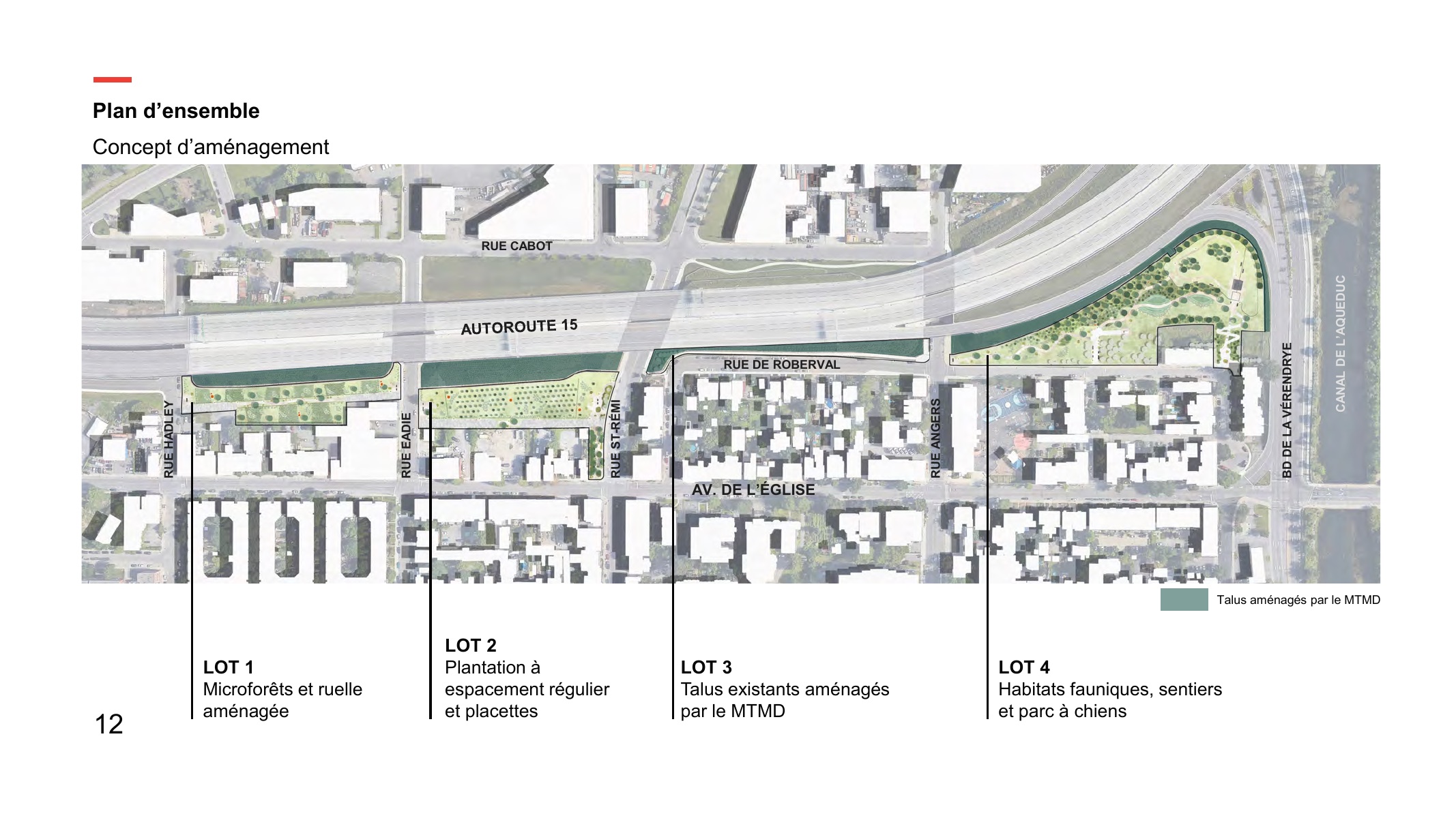 Plan d’ensemble du Boisé urbain de l’A-15
